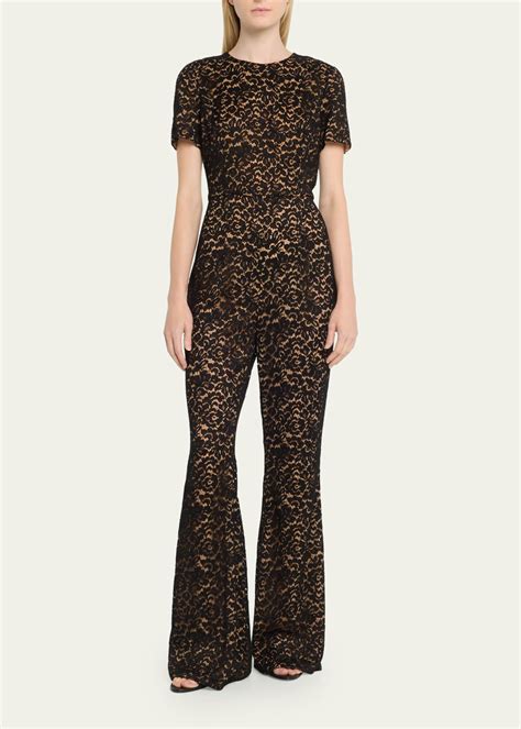 michael kors lace jumpsuit free shipping|Michael Kors embellished halter jumpsuit.